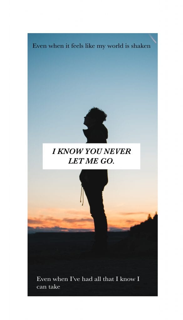 You Never Let Me Go